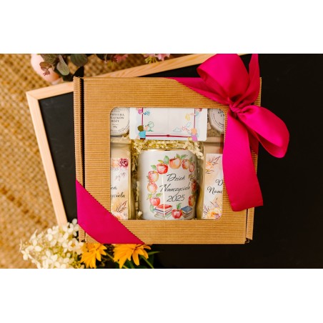 Prezent na Dzień Nauczyciela kubek kawa herbata mini przetwory