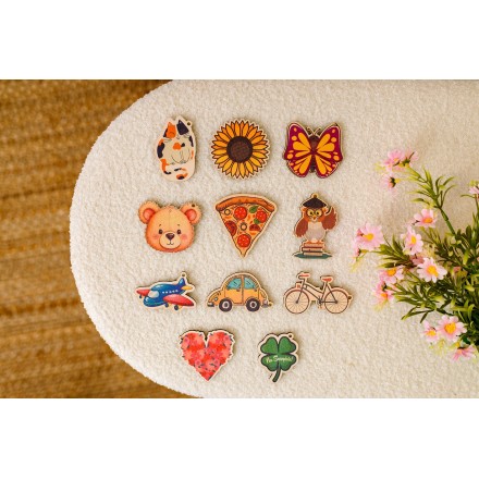 Brelok ze sklejki PERSONALIZACJA! Różne wzory - KSANTYNA.pl