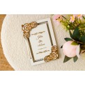 Kartka ze sklejki RÓŻE BIAŁA PERSONALIZACJA urodziny ślub