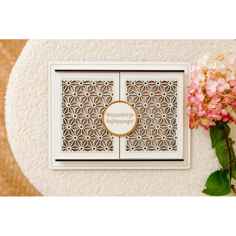 Białe pudełko na pieniądze urodziny ślub PERSONALIZACJA - KSANTYNA.pl