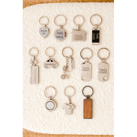 Brelok metalowy PERSONALIZACJA! Różne wzory + pudełko - KSANTYNA.pl