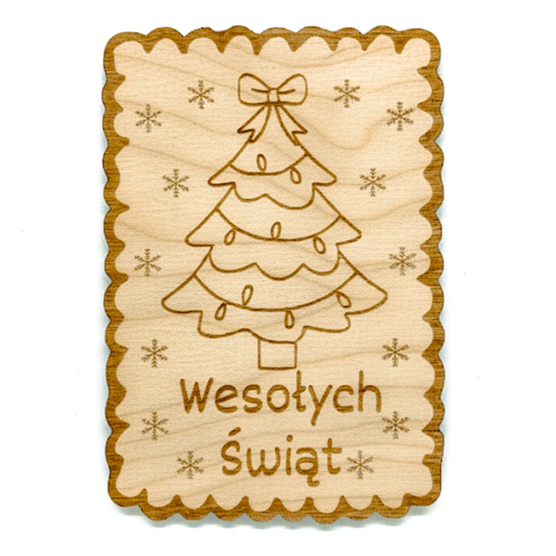 Jednostronna kartka SKLEJKA GRAWER CHOINKA - KSANTYNA.pl