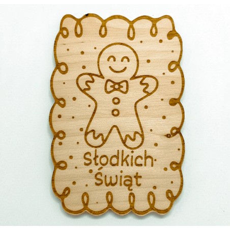 Jednostronna kartka SKLEJKA GRAWER PIERNIK - KSANTYNA.pl