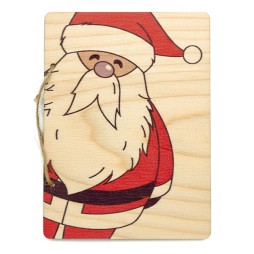 Kartka świąteczna DRUK SKLEJKA GRAWER MIKOŁAJ - KSANTYNA.pl