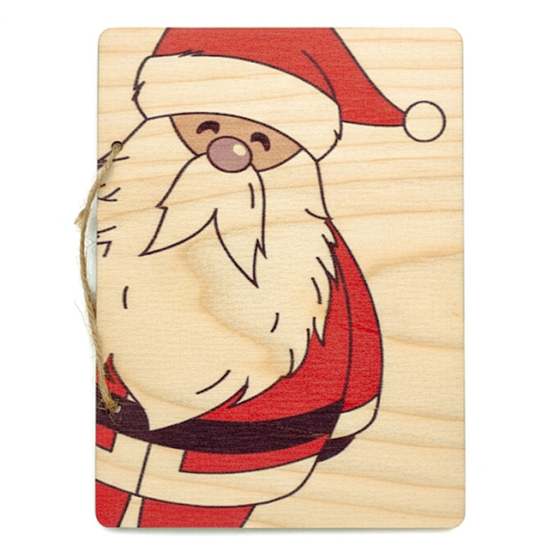 Kartka świąteczna DRUK SKLEJKA GRAWER MIKOŁAJ - KSANTYNA.pl