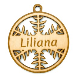 BOMBA CHOINKOWA SKLEJKA GRAWER ŚNIEŻYNKA - KSANTYNA.pl