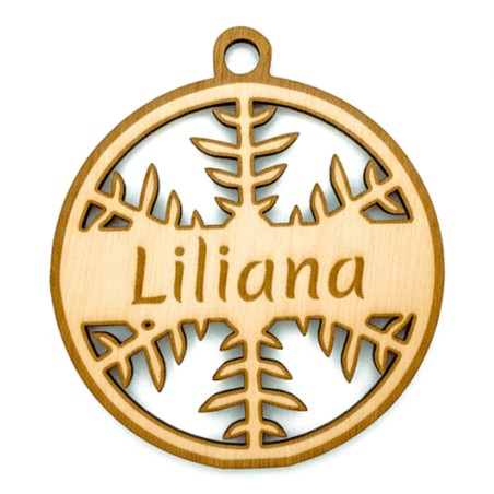 BOMBA CHOINKOWA SKLEJKA GRAWER ŚNIEŻYNKA - KSANTYNA.pl