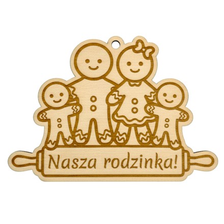 BOMBA CHOINKOWA SKLEJKA GRAWER RODZINKA PIERNIKÓW - KSANTYNA.pl