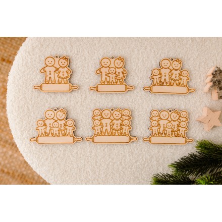 BOMBA CHOINKOWA SKLEJKA GRAWER RODZINKA PIERNIKÓW - KSANTYNA.pl