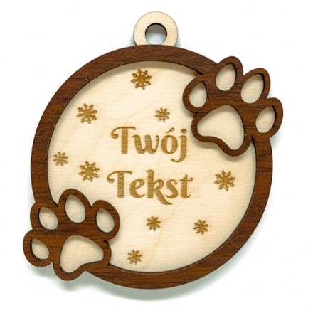 BOMBA CHOINKOWA 3D SKLEJKA GRAWER ŁAPKA - KSANTYNA.pl