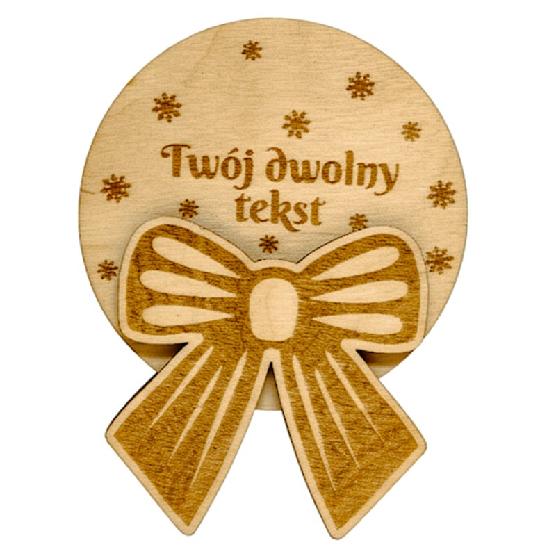 BOMBA CHOINKOWA 3D SKLEJKA GRAWER WSTĄŻKA 3D - KSANTYNA.pl