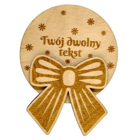 BOMBA CHOINKOWA 3D SKLEJKA GRAWER WSTĄŻKA 3D - KSANTYNA.pl