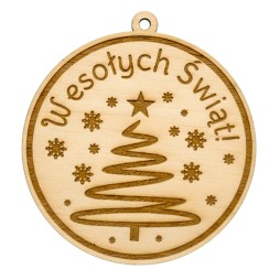 BOMBA CHOINKOWA 3D SKLEJKA GRAWER CHOINKA OKRĄGŁA - KSANTYNA.pl