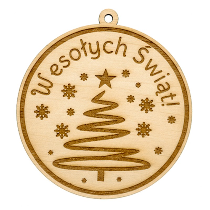 BOMBA CHOINKOWA 3D SKLEJKA GRAWER CHOINKA OKRĄGŁA - KSANTYNA.pl