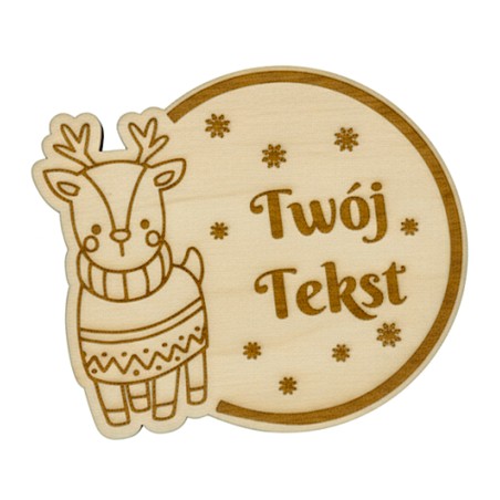 MAGNES SKLEJKA GRAWER RENIFER - KSANTYNA.pl