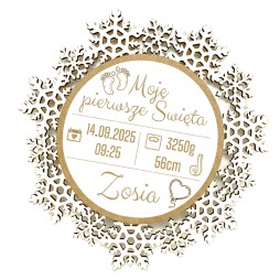 METRYCZKA BOŻE NARODZENIE "Moje pierwsze Święta" - KSANTYNA.pl