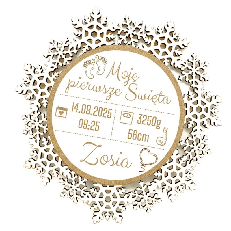 METRYCZKA BOŻE NARODZENIE "Moje pierwsze Święta" - KSANTYNA.pl