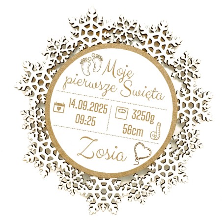 METRYCZKA BOŻE NARODZENIE "Moje pierwsze Święta" - KSANTYNA.pl