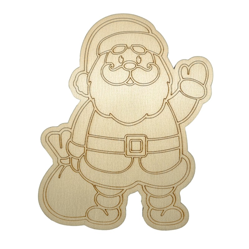 KOLOROWANKA ZE SKLEJKI BOŻE NARODZENIE MIKOŁAJ - KSANTYNA.pl