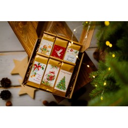 PUDEŁKO Z OKIENKIEM Z KOKARDĄ KAWA HERBATA