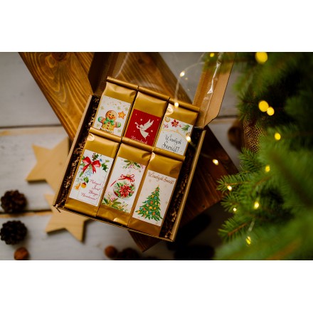 PUDEŁKO Z OKIENKIEM Z KOKARDĄ KAWA HERBATA - KSANTYNA.pl