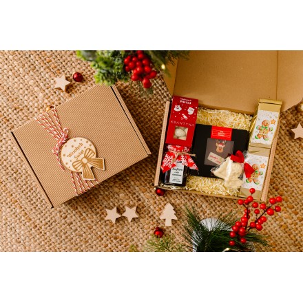 PUDEŁKO KARBOWANE BOŻE NARODZENIE SŁODKI BOX - KSANTYNA.pl