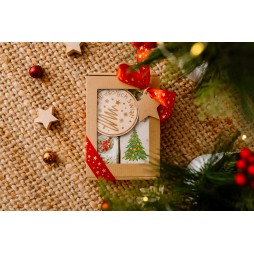 PUDEŁKO Z OKIENKIEM Z KOKARDĄ KAWA HERBATA BOMBKA - KSANTYNA.pl