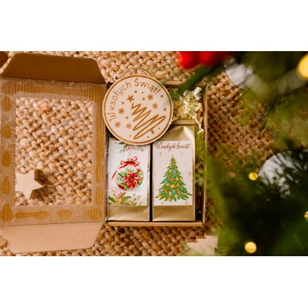 PUDEŁKO Z OKIENKIEM Z KOKARDĄ KAWA HERBATA BOMBKA - KSANTYNA.pl