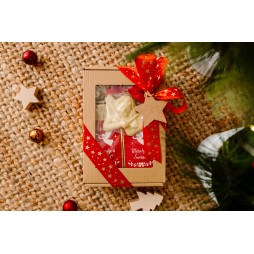 PUDEŁKO Z OKIENKIEM Z KOKARDĄ KAWA HERBATA ANIOŁEK - KSANTYNA.pl