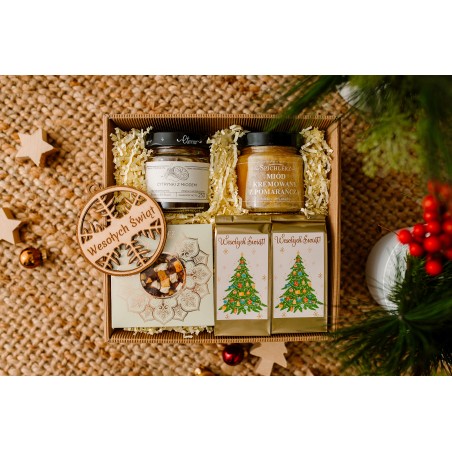 PUDEŁKO Z OKIENKIEM Z KOKARDĄ KAWA HERBATA CYTRYNKI MIÓD CZEKOLADA - KSANTYNA.pl
