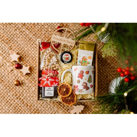 PUDEŁKO Z OKIENKIEM Z KOKARDĄ KAWA HERBATA PREMIUM KUBEK - KSANTYNA.pl