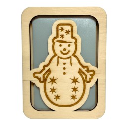 ŚWIĄTECZNE PUDEŁKO Z KOPERTĄ GRAWER BAŁWANEK - KSANTYNA.pl