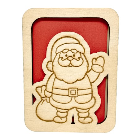 ŚWIĄTECZNE PUDEŁKO Z KOPERTĄ GRAWER MIKOŁAJ - KSANTYNA.pl