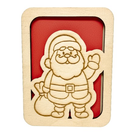 ŚWIĄTECZNE PUDEŁKO Z KOPERTĄ GRAWER MIKOŁAJ - KSANTYNA.pl