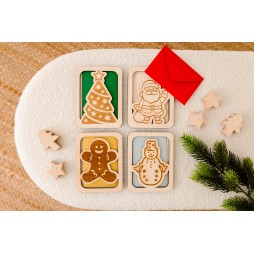 ŚWIĄTECZNE PUDEŁKO Z KOPERTĄ GRAWER MIKOŁAJ