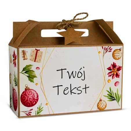 Walizka Świąteczna Duża BOMBKA ELEGANT - KSANTYNA.pl