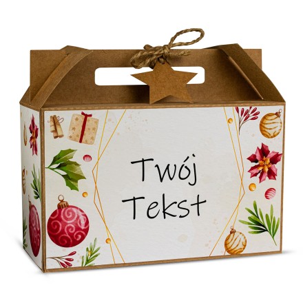 Walizka Świąteczna Duża BOMBKA ELEGANT - KSANTYNA.pl