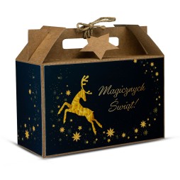 Walizka Świąteczna Duża EKO RENIFER - KSANTYNA.pl