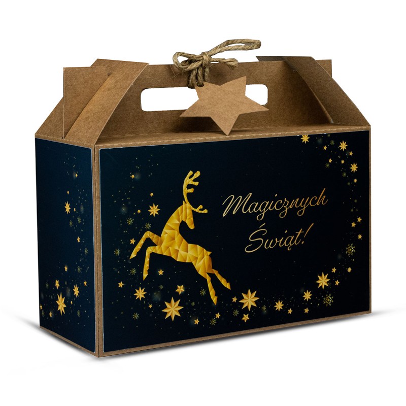 Walizka Świąteczna Duża EKO RENIFER - KSANTYNA.pl