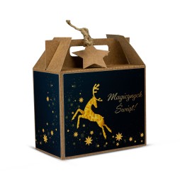 Walizka Świąteczna Mała EKO RENIFER - KSANTYNA.pl