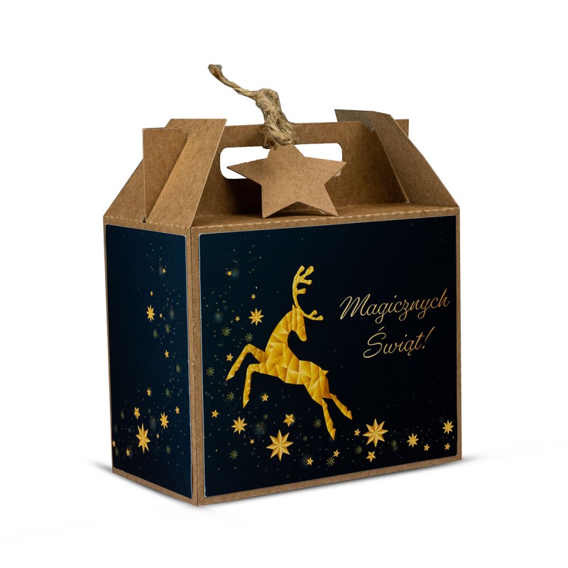 Walizka Świąteczna Mała EKO RENIFER - KSANTYNA.pl