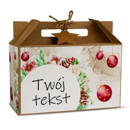 Walizka Świąteczna Duża BOMBKI - KSANTYNA.pl