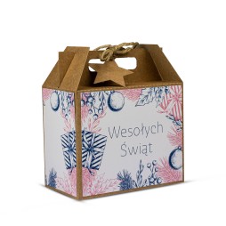 Walizka Świąteczna Mała RÓŻOWA - KSANTYNA.pl