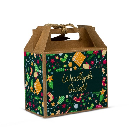 Walizka Świąteczna Mała PIERNIKOWA - KSANTYNA.pl