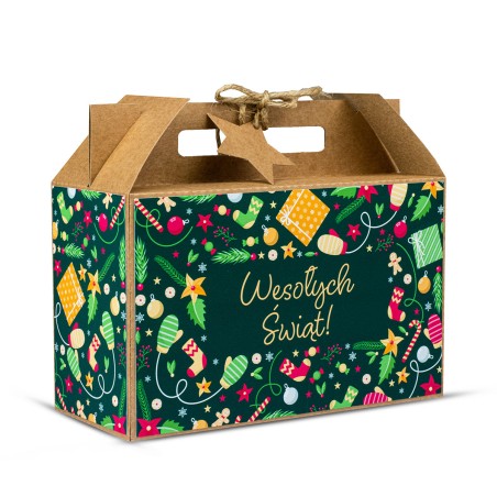 Walizka Świąteczna Duża PIERNIKOWA - KSANTYNA.pl