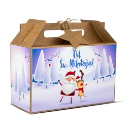Walizka Świąteczna Mikołajkowa Duża MIKOŁAJ - KSANTYNA.pl