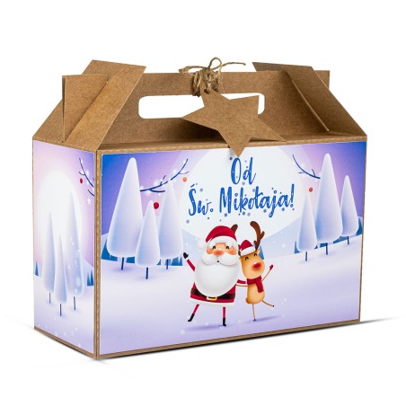 Walizka Świąteczna Mikołajkowa Duża MIKOŁAJ - KSANTYNA.pl