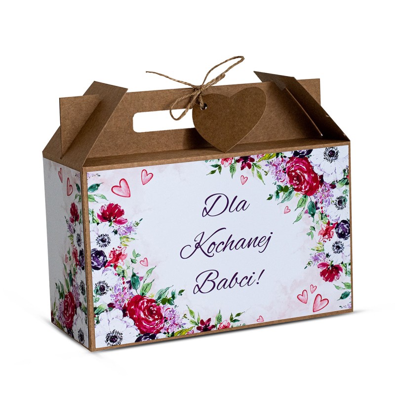 Walizka Duża Dzień Babci i Dziadka KWIATOWA - KSANTYNA.pl