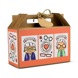 Walizka Duża Dzień Babci i Dziadka WSPÓLNA POMARAŃCZOWA - KSANTYNA.pl