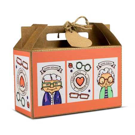 Walizka Duża Dzień Babci i Dziadka WSPÓLNA POMARAŃCZOWA - KSANTYNA.pl